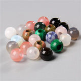 10pcs Round Big Hole Beads 12x10mm Agates Spacer Charms DIY