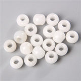 10pcs Round Big Hole Beads 12x10mm Agates Spacer Charms DIY