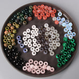 10pcs Round Big Hole Beads 12x10mm Agates Spacer Charms DIY