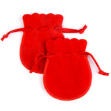 10pcs Velvet Bag Jewelry Organizer Dustproof Flannel Drawstring Gift Pouch