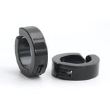 10pcs Stainless Steel 4x9mm Hoop Earrings Ring Cuff Ear Clip On Men Women