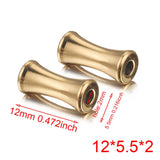 10pcs Stainless Steel Bowling Tube Spacer Beads for Jewelry Making