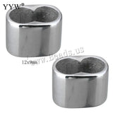 10pcs Stainless Steel Bracelet Beads 12x9x8mm Size Diy Handicraft Accessories
