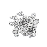 Stainless Steel Double Triangle Charms Pendant for DIY Jewelry Making