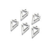 Stainless Steel Double Triangle Charms Pendant for DIY Jewelry Making