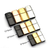 10pcs Stainless Steel Magnetic Clasps Hole 12*6mm 10*5mm 8*4mm