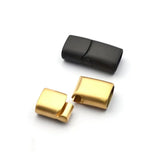 10pcs Stainless Steel Magnetic Clasps Hole 12*6mm 10*5mm 8*4mm
