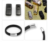 10pcs Stainless Steel Magnetic Clasps Hole 12*6mm 10*5mm 8*4mm