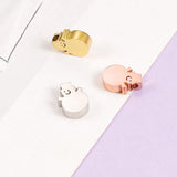 10pcs Stainless Steel Snowman Beads for DIY Bracelet Christmas Gift