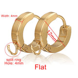 10pcs/Lot Stainless Steel Round Earrings Hooks Clasps DIY Findings