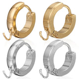 10pcs/Lot Stainless Steel Round Earrings Hooks Clasps DIY Findings