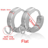 10pcs/Lot Stainless Steel Round Earrings Hooks Clasps DIY Findings