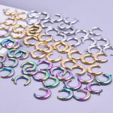 10pcs Stainless Steel Moon Crescent Planet Pendant Charms for DIY Jewelry