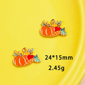 Thanksgiving Owl Turkey Maple Charms for Jewelry Making