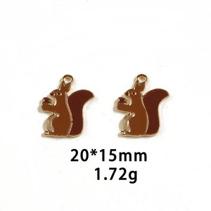Thanksgiving Turkey Pumpkin Maple Enamel DIY Charms for Jewelry Making