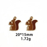 Thanksgiving Turkey Pumpkin Maple Enamel DIY Charms for Jewelry Making