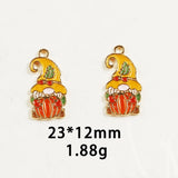 Thanksgiving Turkey Pumpkin Maple Enamel DIY Charms for Jewelry Making