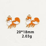 Thanksgiving Turkey Pumpkin Maple Enamel DIY Charms for Jewelry Making