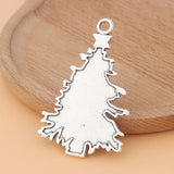 10pcs Tibetan Silver Christmas Tree Charms for Jewelry Making