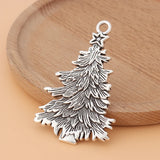 10pcs Tibetan Silver Christmas Tree Charms for Jewelry Making
