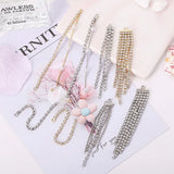 10pcs Rhinestone Copper Tassel DIY Jewelry Making Earrings Necklace