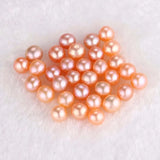 10pcs Pink Purple AA Freshwater Round Loose Pearl Beads