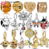 10pcs DIY Beaded Accessory with Rhinestone Charms for Bracelet Necklace