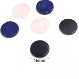10pcs 16mm Natural Stone Cabochons for DIY Jewelry Making Charms