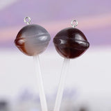10pcs 3D Planet Lollipop Resin Earring Charms DIY Crafts Keychain Necklace