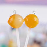 10pcs 3D Planet Lollipop Resin Earring Charms DIY Crafts Keychain Necklace