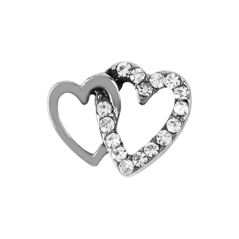 10pcs Love Heart Charm for Living Glass Locket