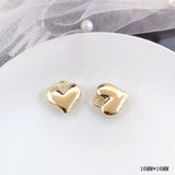 10pcs Love Heart Pendant Base Charms for DIY Necklace Earrings