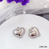 10pcs Love Heart Pendant Base Charms for DIY Necklace Earrings