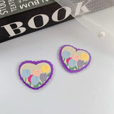 10pcs Heart Butterfly Flower Acrylic Pendant Charms for Diy Necklace Earrings