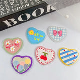 10pcs Heart Butterfly Flower Acrylic Pendant Charms for Diy Necklace Earrings