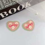10pcs Heart Butterfly Flower Acrylic Pendant Charms for Diy Necklace Earrings