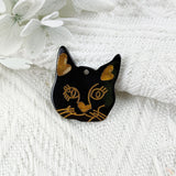 10pcs Cute Cat Head Acrylic Charms for Jewelry Making DIY Earrings Keychain