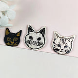 10pcs Cute Cat Head Acrylic Charms for Jewelry Making DIY Earrings Keychain