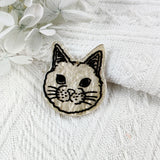 10pcs Cute Cat Head Acrylic Charms for Jewelry Making DIY Earrings Keychain
