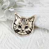 10pcs Cute Cat Head Acrylic Charms for Jewelry Making DIY Earrings Keychain