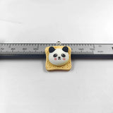 10pcs Bamboo Panda Head Pendant Charms DIY Jewelry Making Findings
