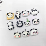 10pcs Bamboo Panda Head Pendant Charms DIY Jewelry Making Findings
