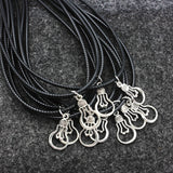 10pcs Light Bulb Necklace Lightbulb Charms Chain Dainty Necklace