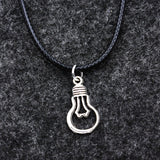 10pcs Light Bulb Necklace Lightbulb Charms Chain Dainty Necklace