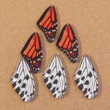 10pcs Resin Butterfly Wing Charms for Girls DIY Jewelry Making