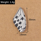 10pcs Resin Butterfly Wing Charms for Girls DIY Jewelry Making