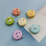 10pcs Smiling Face Big Eye Charms Flatback Earring Findings Macaron Pendant C480