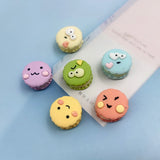 10pcs Smiling Face Big Eye Charms Flatback Earring Findings Macaron Pendant C480