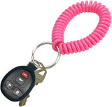 10pcs Multi-Color Spiral Wrist Coil Key Ring Set Bracelet