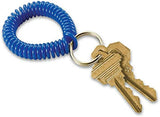 10pcs Multi-Color Spiral Wrist Coil Key Ring Set Bracelet